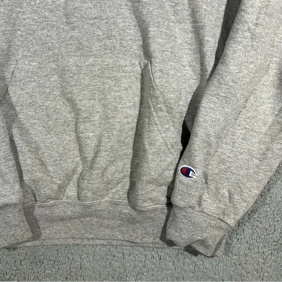 Vintage Y2k Grey Champion Ole Miss Pullover Hoodie Women’s Medium #1246 - Picture 5 of 9